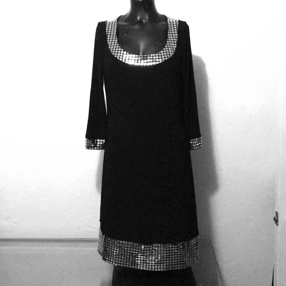 Tiana B. Reflection Black Dress
